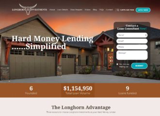 Investment firm website design