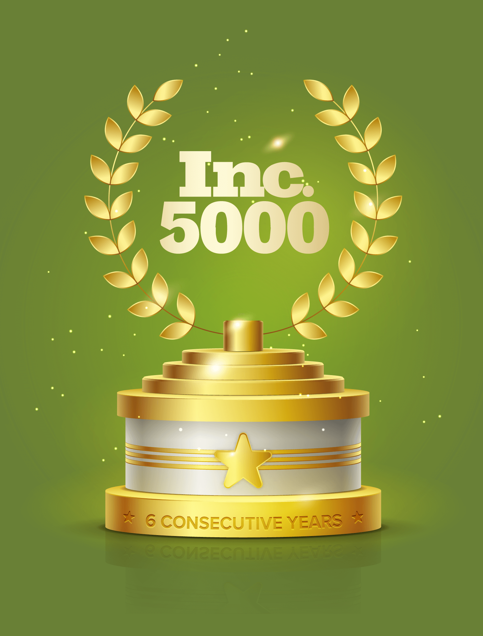 Inc. 5000 6th Consecutive Years Green