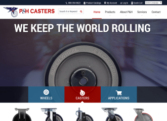 P&H Casters Website Design
