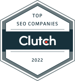 2022 Clutch Top SEO Company badge
