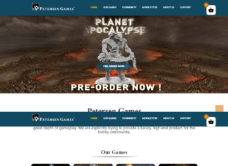 Gaming Company Website Design