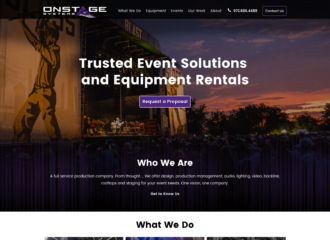 Onstage Systems Website Design