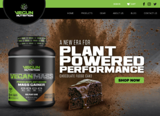Vegun Nutrition Website Design