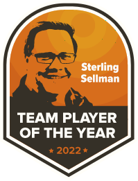 2022 Sterling Sellman Team Player of the Year Award Badge