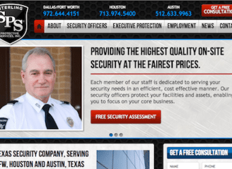 security company web design