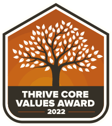 2022 Thrive Core Values Award Badge